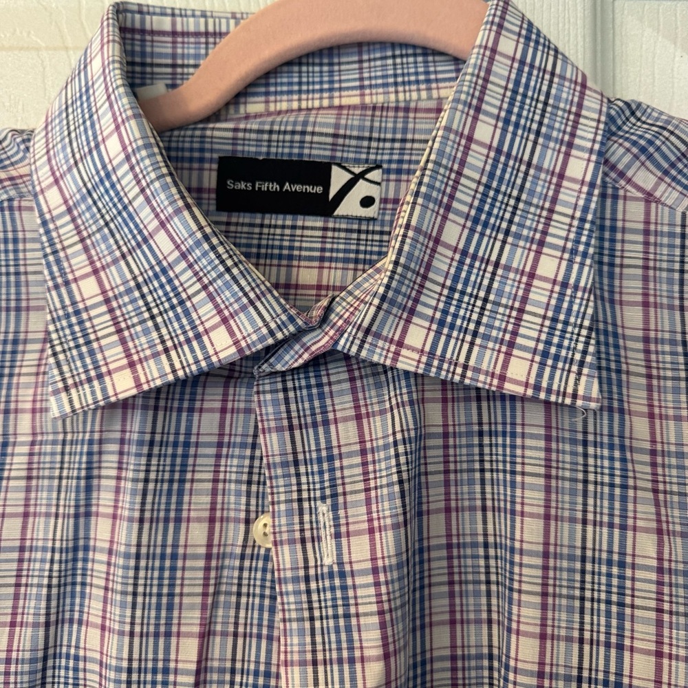 Saks Fifth Avenue Men's Multicolor Plaid Shirt